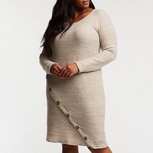 Charlotte Russe Button Up Sweater Dress 3X